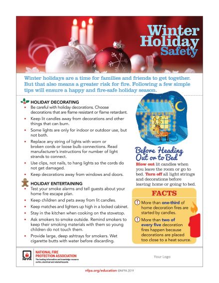 Winter Holiday Safety Flyer