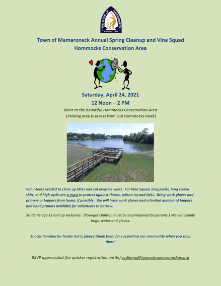 Town of Mamaroneck Spring Cleanup