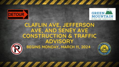 Claflin Ave Jefferson Ave Seney Ave Construction and Traffic Advisory SMALL PNG