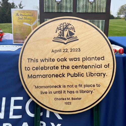 Mamaroneck Public Library Centennial Tree Planting 2022-04-22 JPG