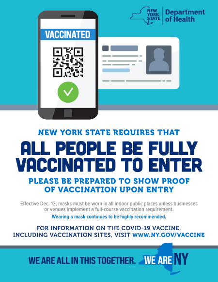 Proof of Vaccination Poster PNG