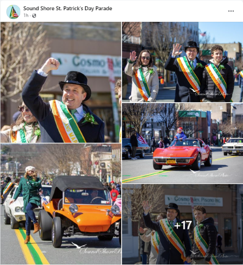 Sound Shore St. Patrick's Day Parade Photo Collage PNG