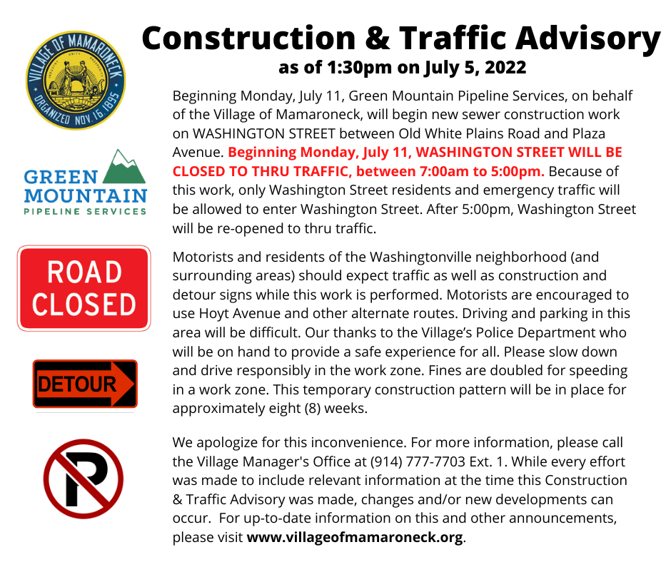 Construction and Traffic Advisory 2022-07-05 PNG 