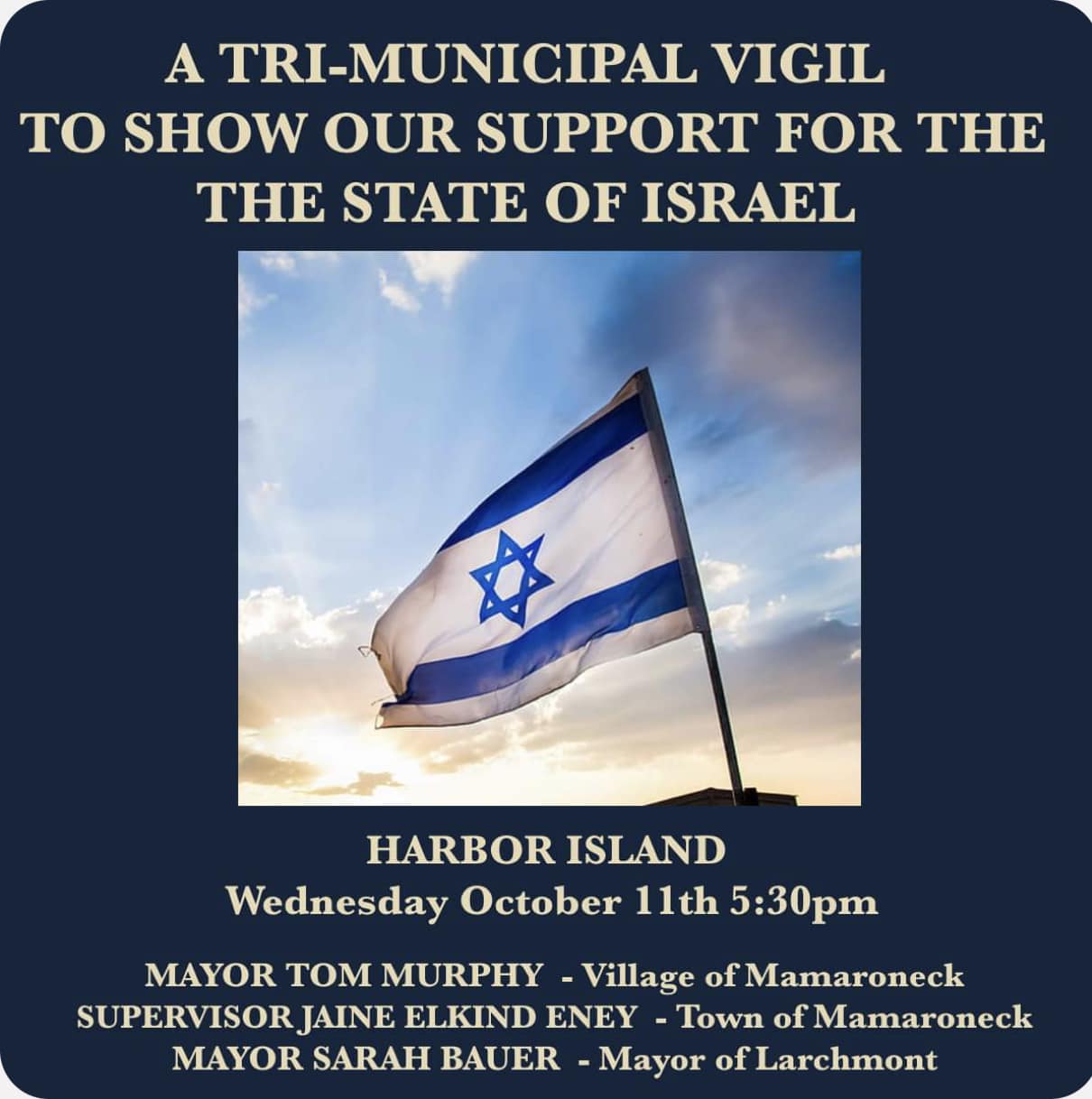 Tri-Municipal Vigil in Support of Israel JPG