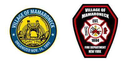 Village of Mamaroneck Logo and Village of Mamaroneck Fire Department Logo