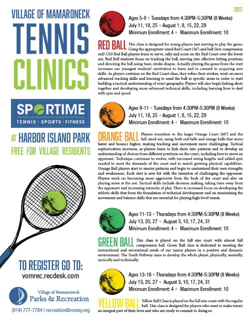FREE Tennis Clinics SMALL JPG