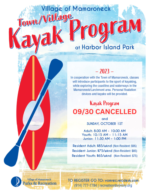 Town Village Kayak Program at Harbor Island Park SMALL JPG