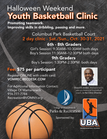 Halloween Youth Basketball Clinic SMALL PNG