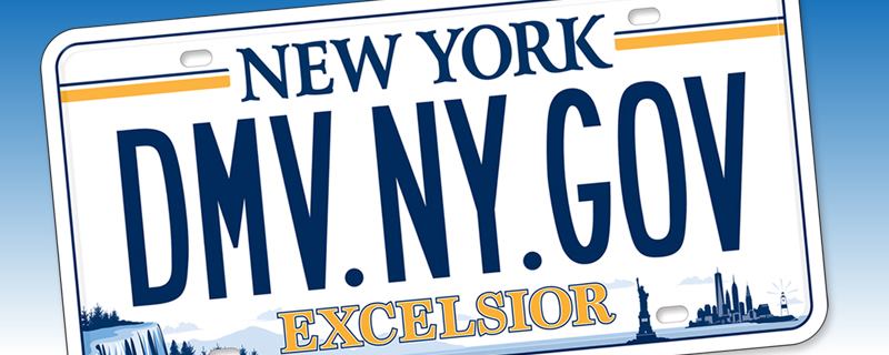 NYS DMV License Plate