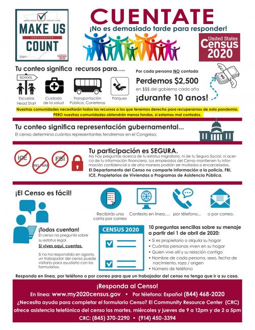 Census Flyer with Logo in Spanish
