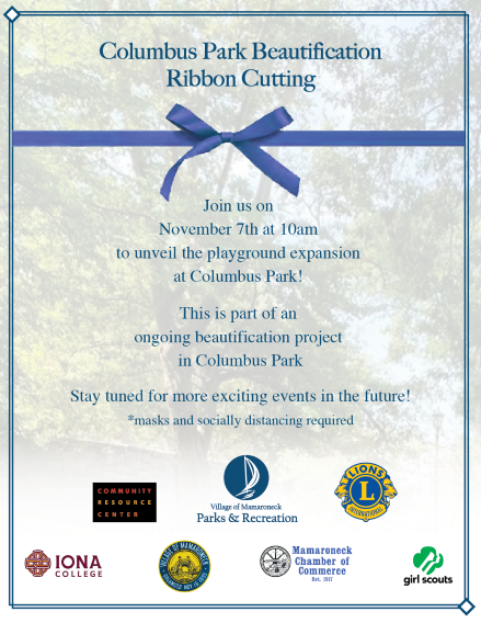 Columbus Park Beautification Ribbon Cutting